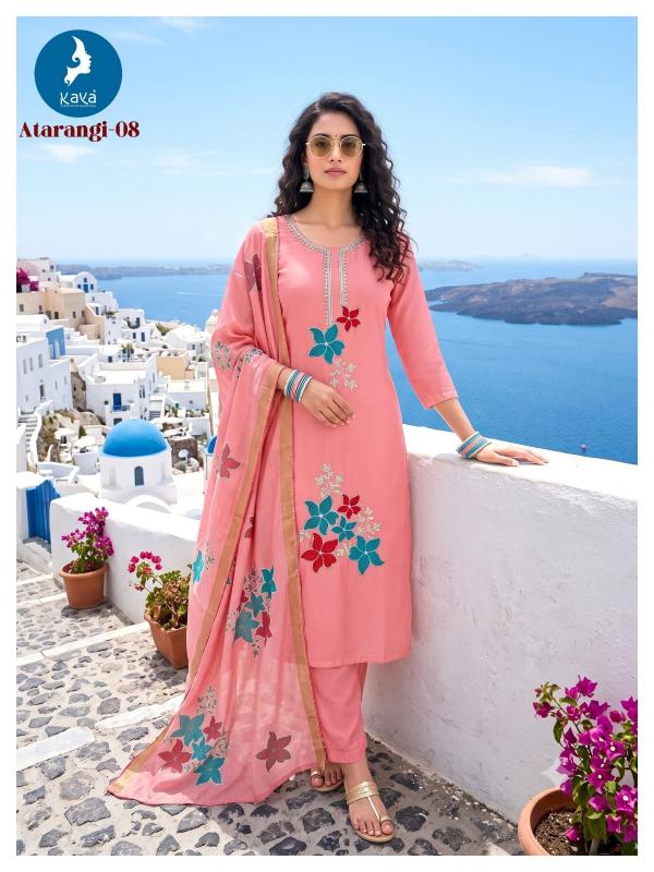Kaya atrangi 3pcs blue baby kurtis wholesale